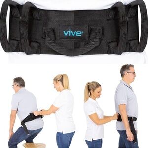 Gait transfer belt with handles handicap wheelchair elderly assist new!